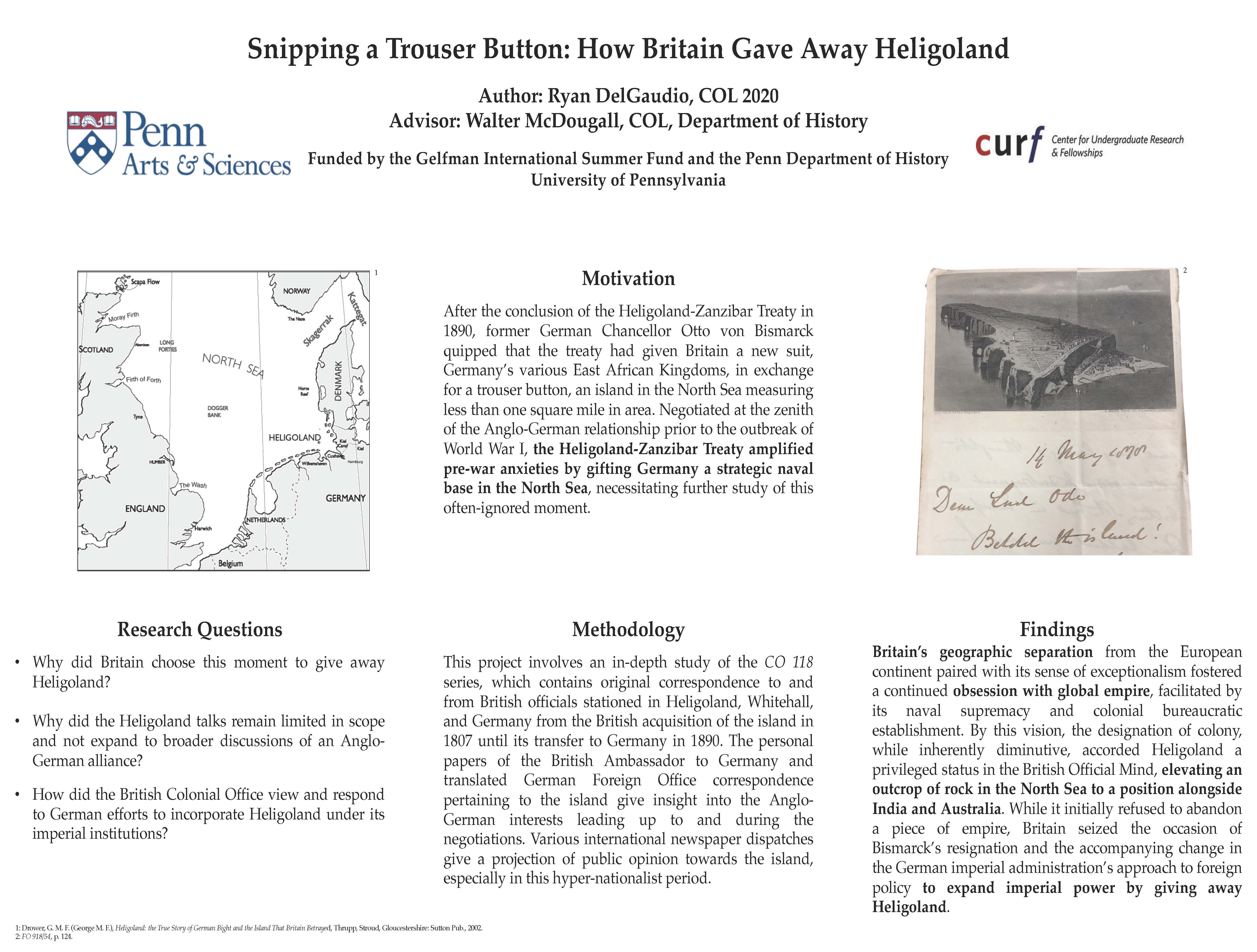 Snipping A Trouser Button: How Britain Gave Away Heligoland
