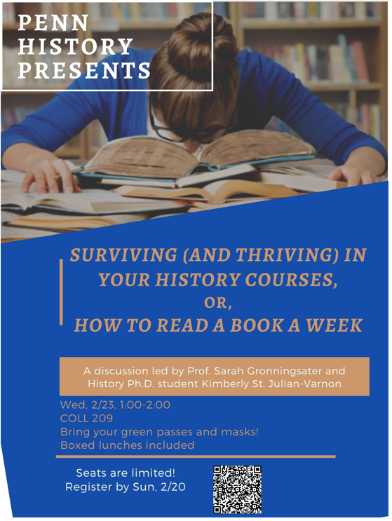 Flyer for Reading Books event